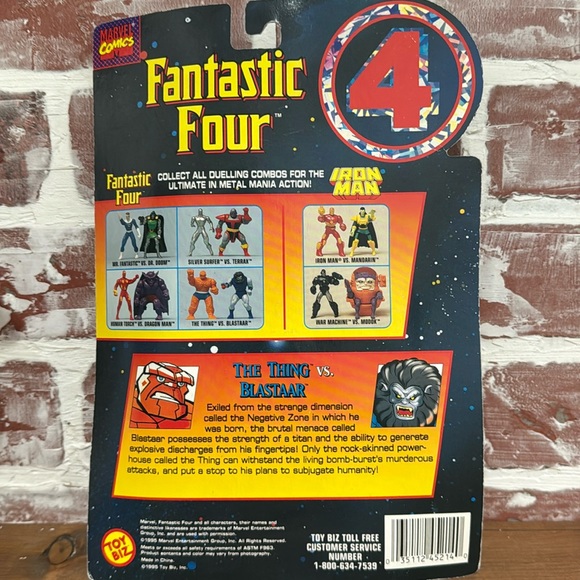 Marvel Fantastic Four Metal Mania Thing vs. Blastaar Toy Biz 1995 - Picture 4 of 4